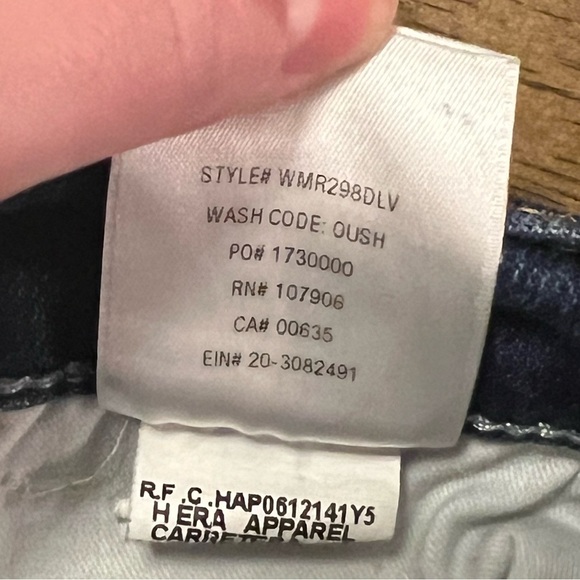 Hudson Nico Cigarette Size 28 Mid Rise Straight Ankle Jean Raw Hem Medium Wash - Picture 12 of 13